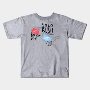 Brandon Dyke Solo Rush Tribute Artist Kids T-Shirt